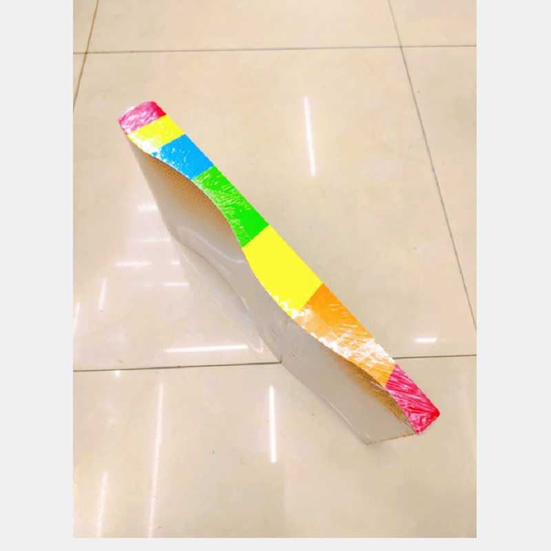 Cat toys, corrugated paper, large durable cat litter board, scratch-making device, wavy cat scratch-making board, 42.5*21*3.5CM, factory direct sales details Picture