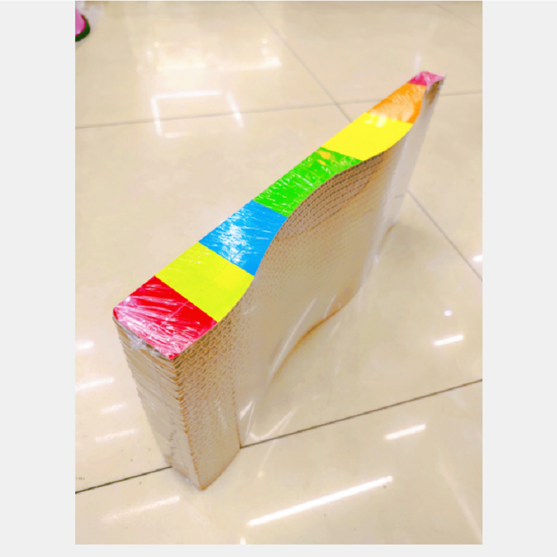 Cat toys, corrugated paper, large durable cat litter board, scratch-making device, wavy cat scratch-making board, 42.5*21*3.5CM, factory direct sales Item Picture