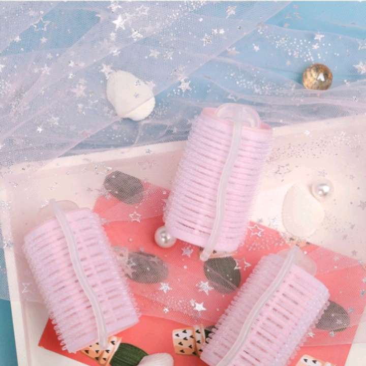 Yanying Home Large Hair Curls 3 sets, self-adhesive curling iron Fixed Curls, Lazy Person Fluffy Curls, figure-eight bangs * details Picture