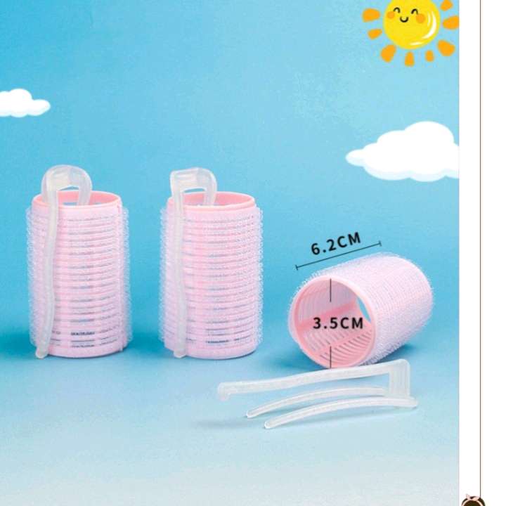 Yanying Home Large Hair Curls 3 sets, self-adhesive curling iron Fixed Curls, Lazy Person Fluffy Curls, figure-eight bangs * detail image 4