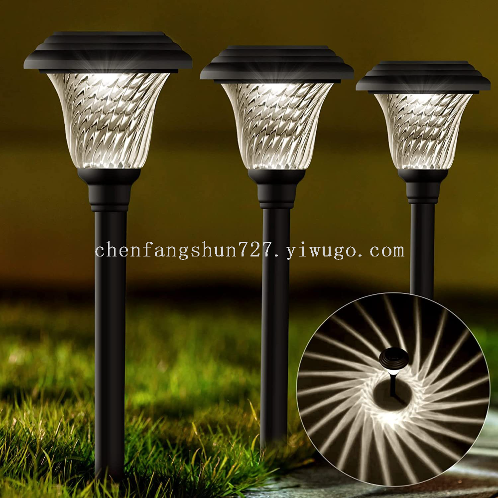 Solar-powered ground plug-in lawn lights, courtyard lighting, LED waterproof grass garden, villa yard, home landscape lights