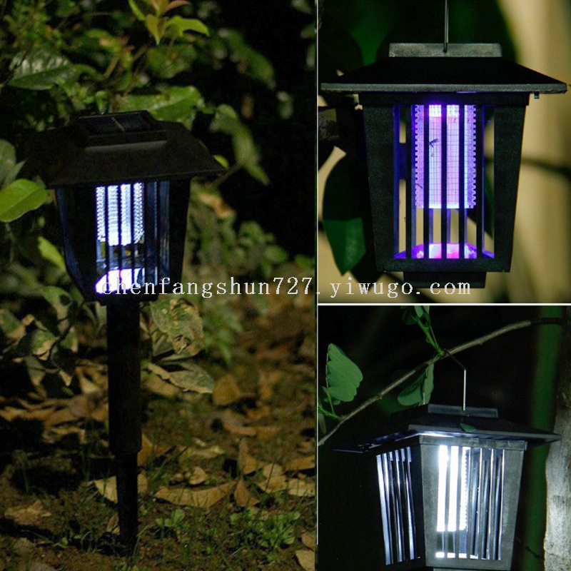 Solar-powered mosquito-killing lamp, a perfect tool for killing, catching and attracting mosquitoes. Outdoor courtyard garden rainproof ground lawn lamp