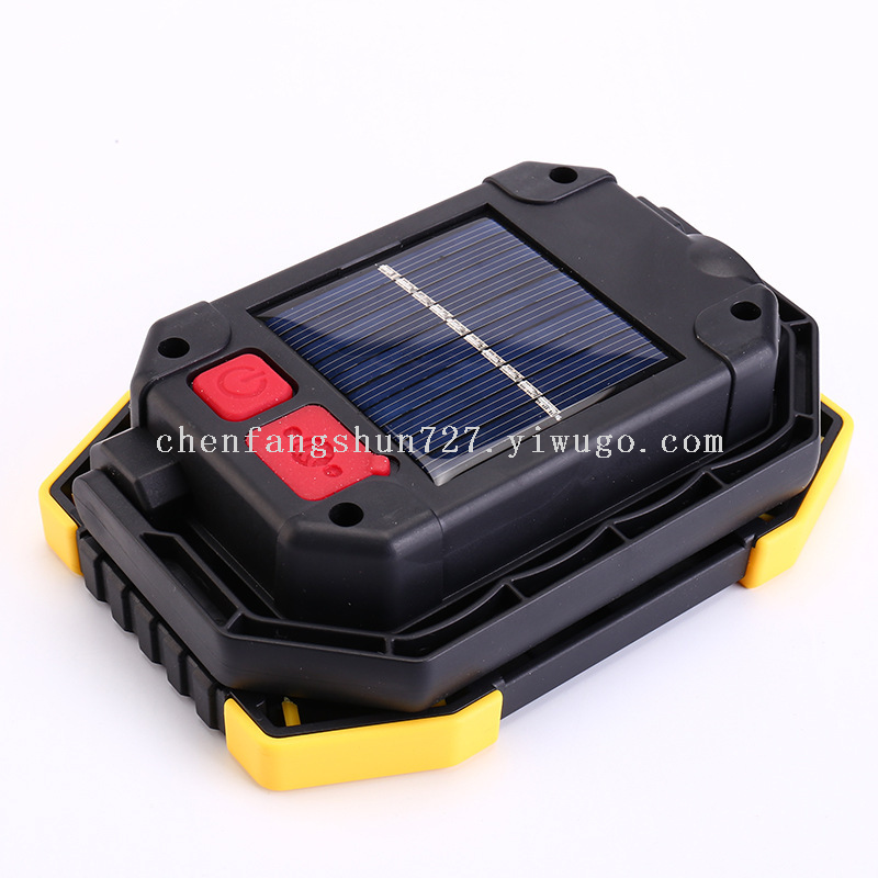 New solar work light, emergency floodlight, ABS portable LED outdoor camping lighting lamp Item Picture