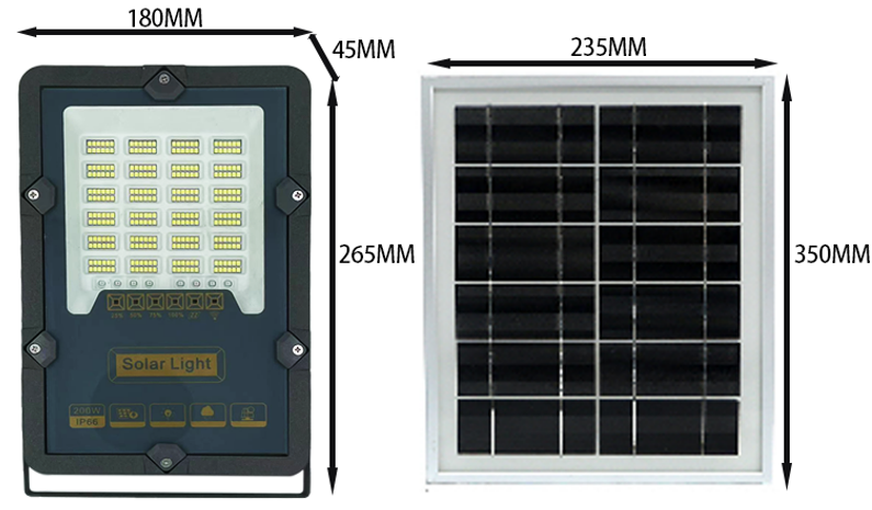 The CC8007-200W cross-border new solar lamp, the Starry Sky style floodlight LED, is a best-selling courtyard solar floodlight