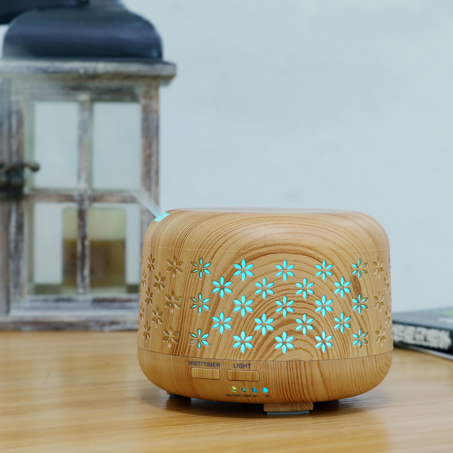 The manufacturer's best-selling HOLDMAY 300ML aroma diffuser, humidifier, seven-color aroma diffuser, light, and essential oil addition Item Picture