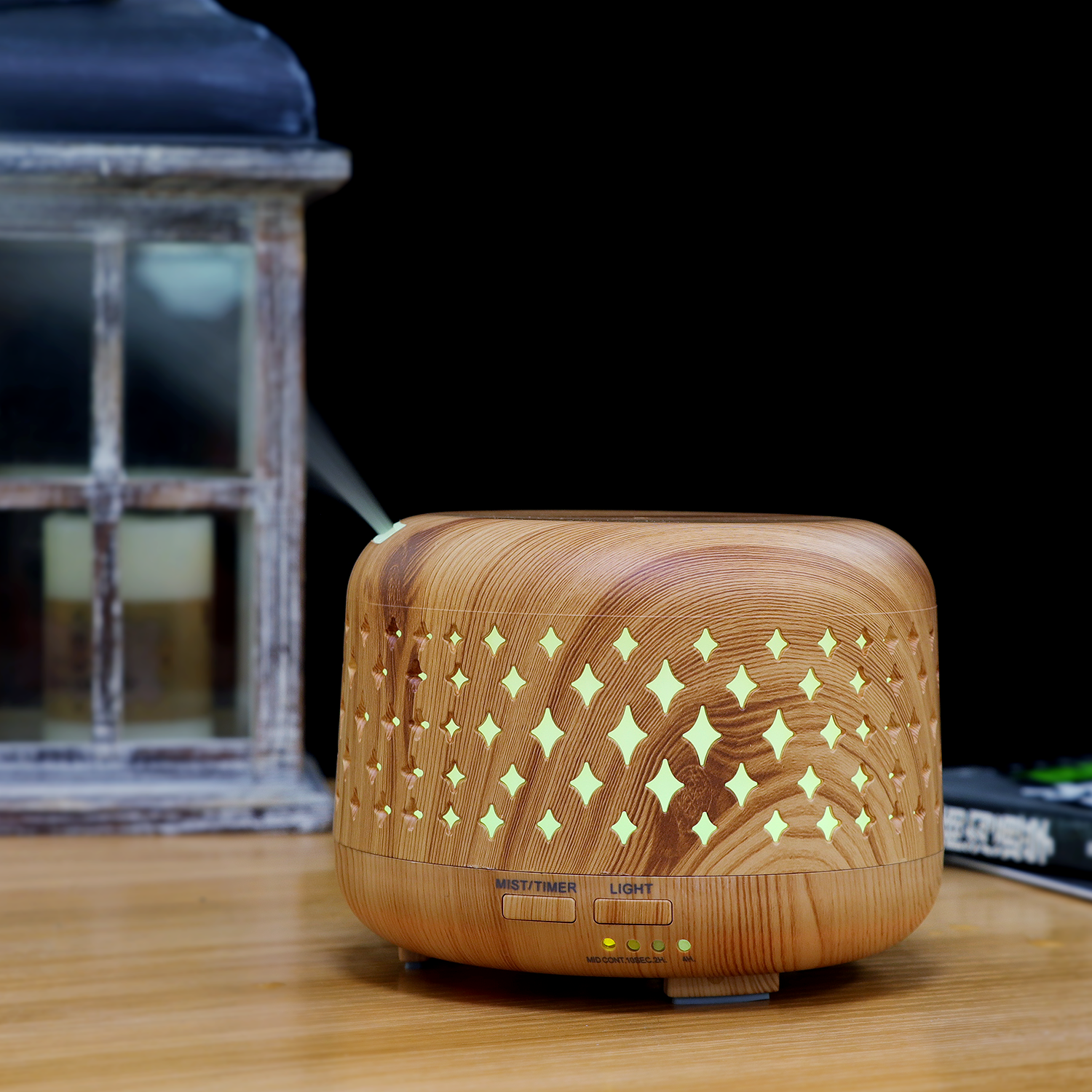 The manufacturer's best-selling HOLDMAY 300ML aroma diffuser, humidifier, seven-color aroma diffuser, light, and essential oil addition details Picture