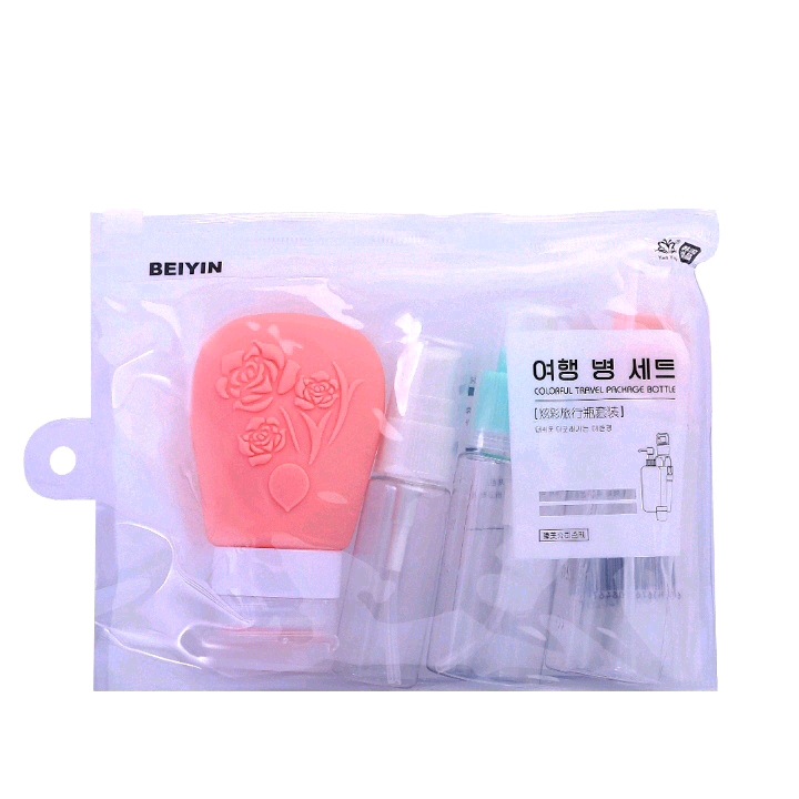 Travel Dispenser Spray Bottle Set Lotion Sample Makeup Spray Bottle Hydrating Cosmetics Empty Bottle Silicone Bottle) full figure