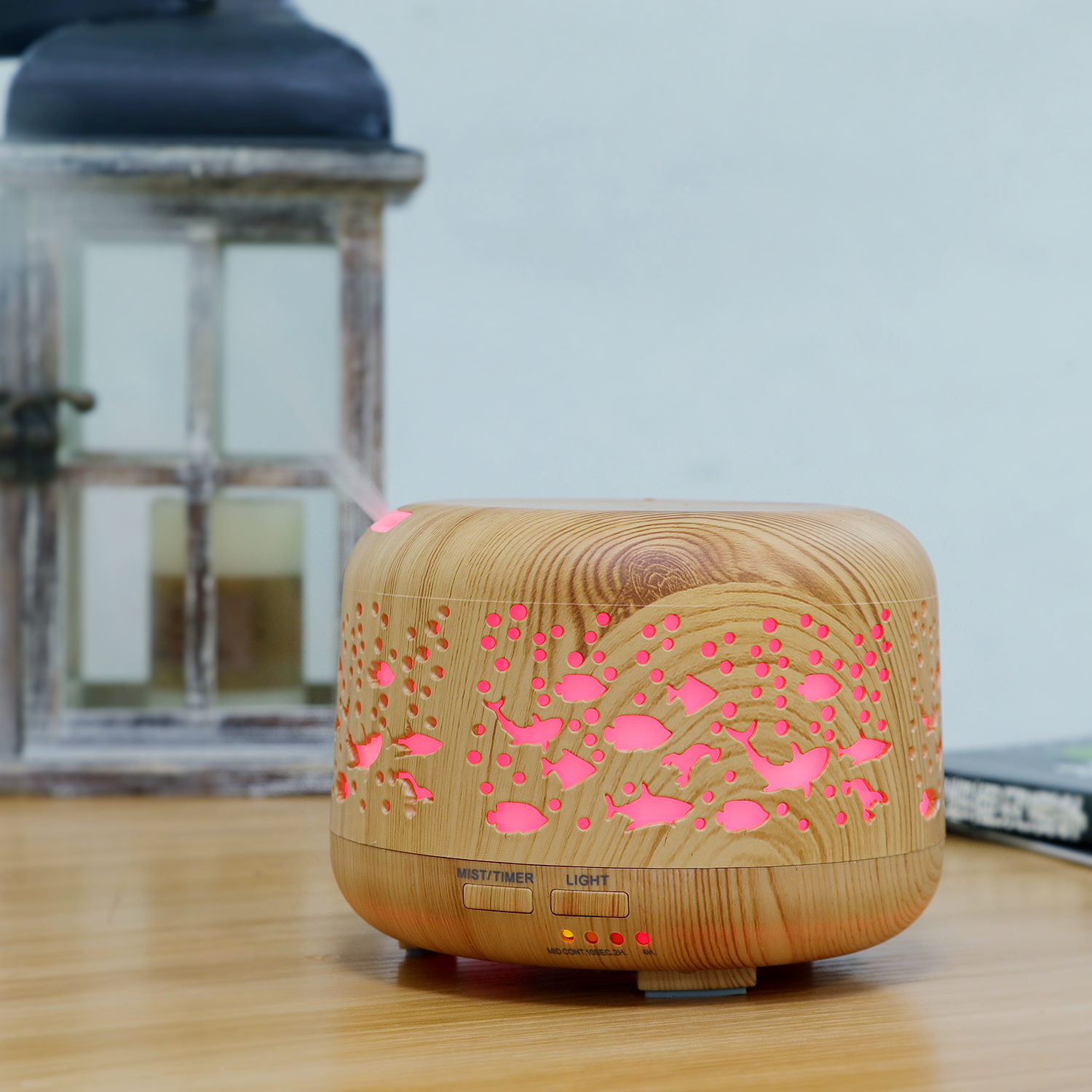 The manufacturer's best-selling HOLDMAY 300ML aroma diffuser, humidifier, seven-color aroma diffuser, light, and essential oil addition Specification image