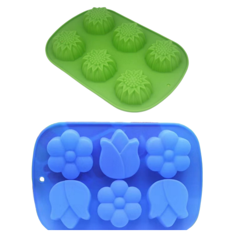 新颖手工皂郁金香硅胶模梅花石膏模DIY蜡烛模菊花香薰模向日葵模