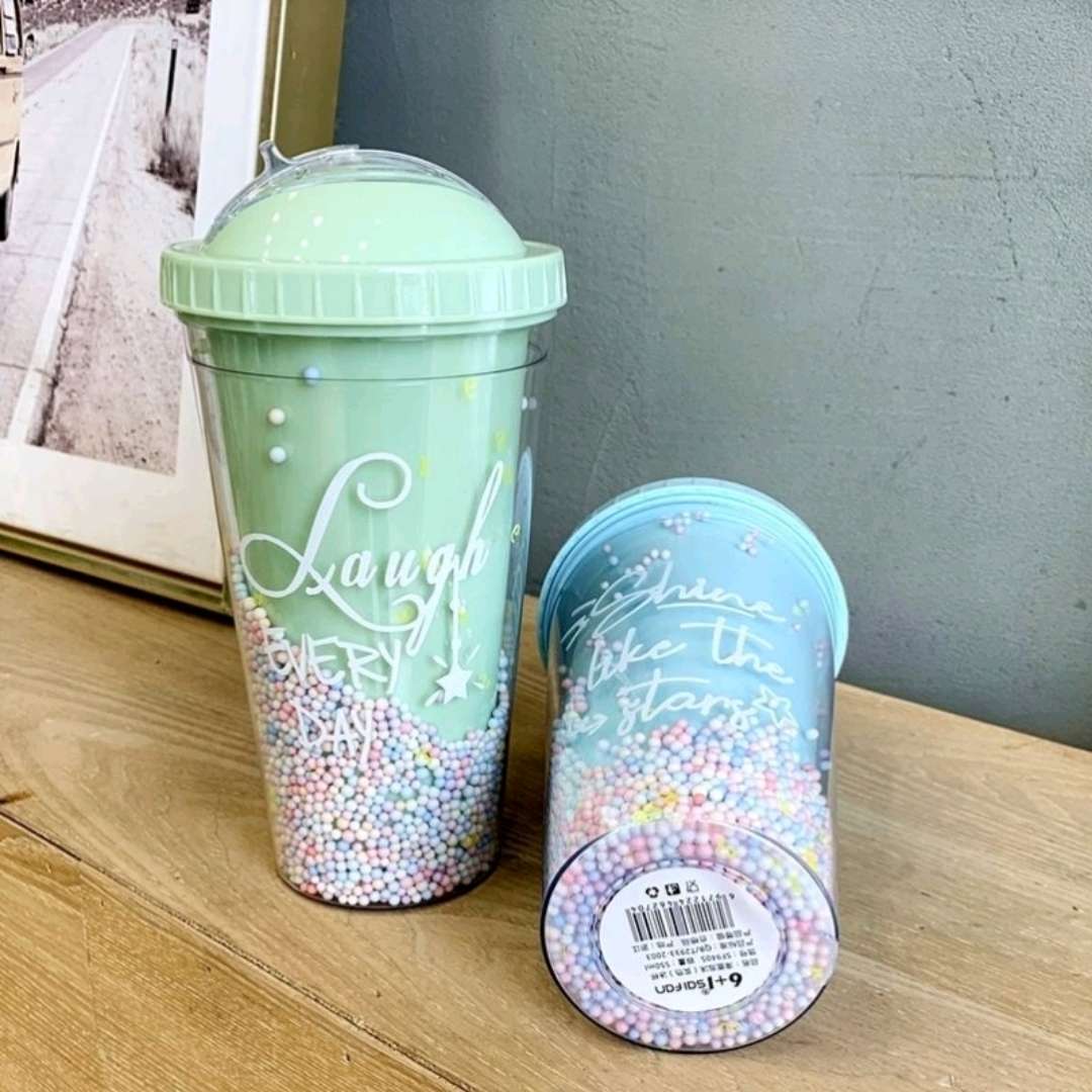 网红爆款女生高颜值水杯女ins小众设计夏季学生情侣吸管水杯详情图2