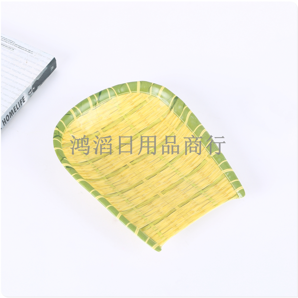 竹编盘/菜盘/密胺盘产品图